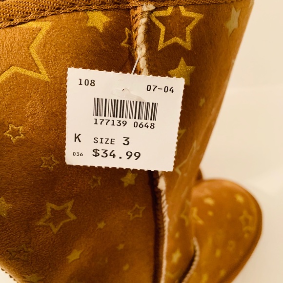 Emma Cognac Star Boots New W/Tags Various Sizes - Picture 3 of 4